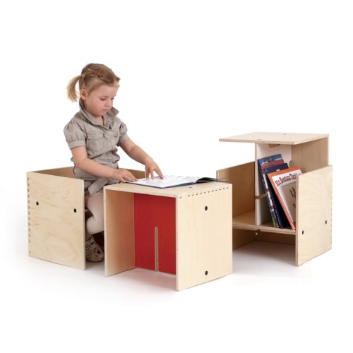 Max in the Box - Bureau enfant cube - Rouge